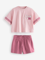 Пижама для девочки Next 195-938, 3 шт., Розовый, Бежевый
