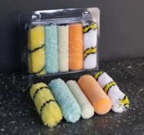 Набор  Роликов мини  микс  10шт., 100мм     / 505-8100