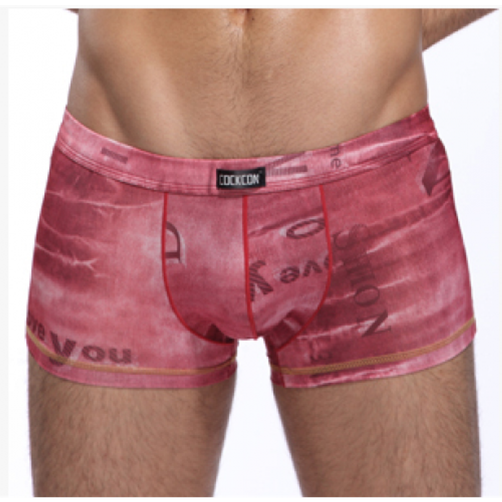 Мужские трусы боксер розовые Cockcon Boxer Pink