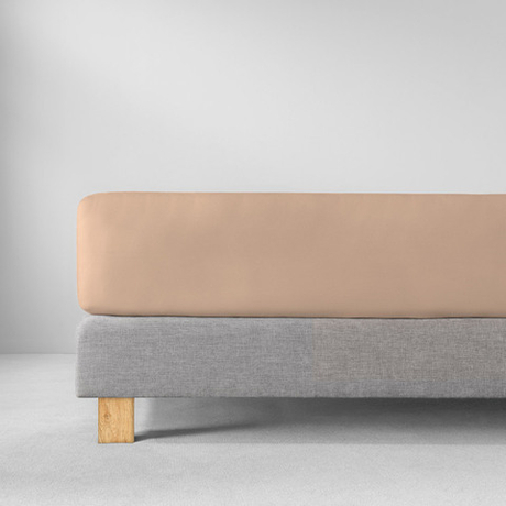 Простыня на резинке 150x200 Estella 365 sahara темно-бежевая