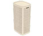 Корзина для белья Лён 100л 43*32,1*80см слоновая кость