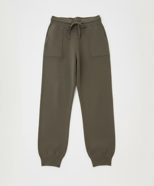 Брюки в спортивном стиле из шерсти мериноса