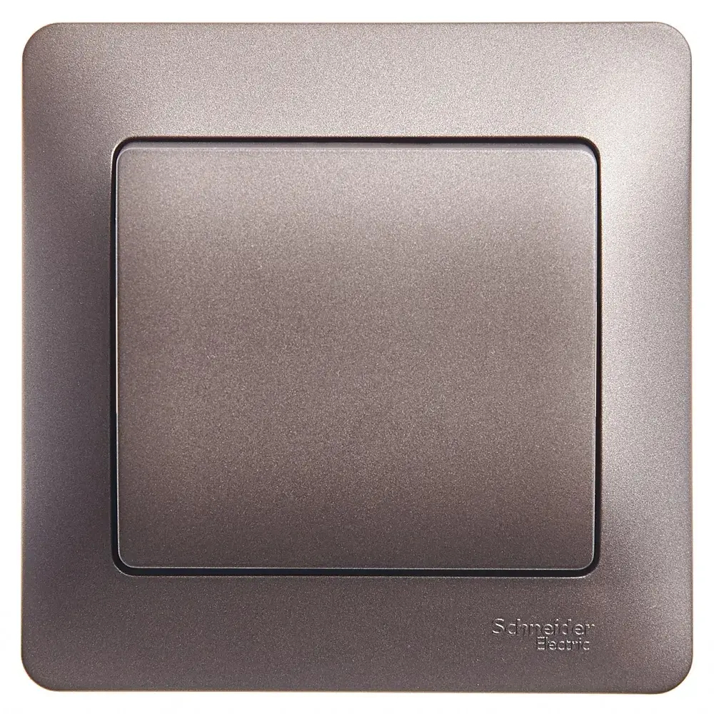 GLOSSA 1-клавишный ВЫКЛЮЧАТЕЛЬ, сх.1, 10AX, в сборе, ГРАФИТ