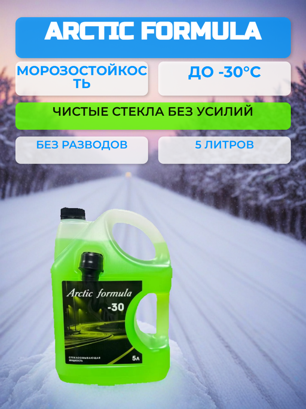 Незамерзающая жидкость Arctic Formula -30