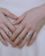 Кольцо Mar с зеленым опалом