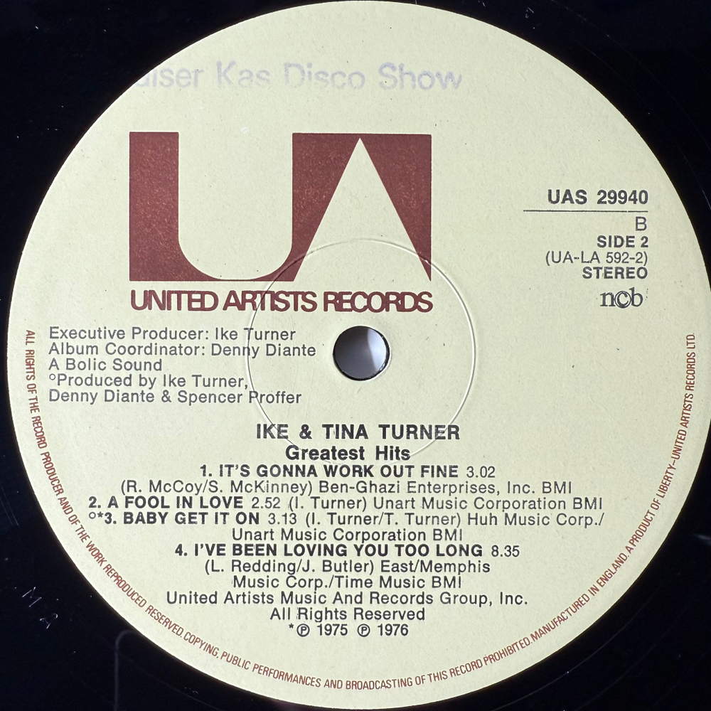 Ike & Tina Turner - Greatest Hits (Швеция 1976г.)