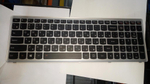 Клавиатура для ноутбука Lenovo Z510 раскладка - русская, с подсветкой, серая (25213733), оригинал