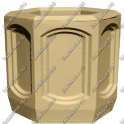 УРНА ШЕСТИГРАННАЯ С РЕЛЬЕФОМ, ОКРАШЕННАЯ