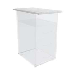 Топ на тумбу ТП50 Континент-Pro КТП40-72 Ясень Анкор белый 400х720х22