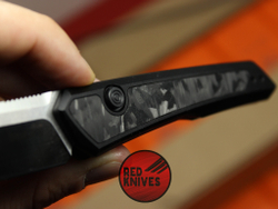 Нож Kershaw Launch 20 A+++ - черный алюминий + вставка "мраморный карбон"