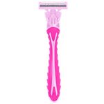 Бритвенный станок многоразовый женский, 3 лезвия, 31 кассета, розовый, X-ONE (ИКС-УАН), 700025