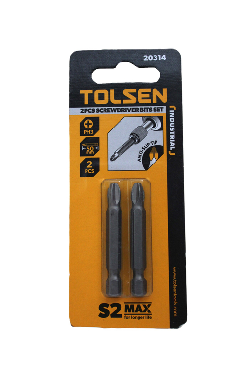 Набор бит TOLSEN PH3х50мм 2шт. 20314