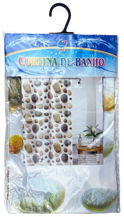 Шторка для ванны 180х180см OUMEIYA