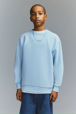 H&M Толстовка с круглым вырезом, голубой