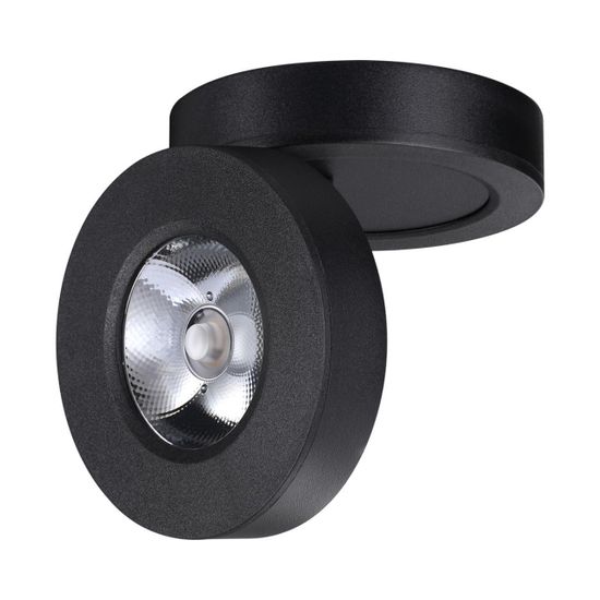 359410 OVER NT24 366 черный Светильник накладной/встраиваемый IP20 LED 5W 220V 3000K 240Лм GRODA