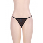 Пояс для чулок с кружевной вставкой Sensual черный (3XL)