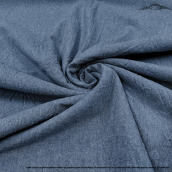 Вареный (стираный) хлопок, цв.Джинс меланж | ш.250 см | 120 г/м² | хлопок-100%