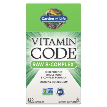 Garden of Life, Комплекс витаминов B, Vitamin Code RAW B-Complex, 120 вегетарианских капсул