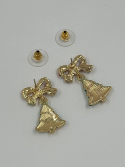 Серьги Ёлочки с бантами