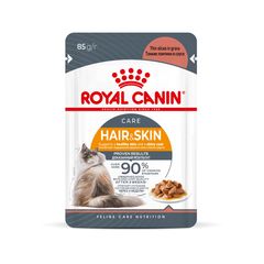 Royal Canin Hair & Skin пауч для кошек забота о здоровье кожи и шерсти кусочки в соусе мясо 85 г
