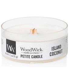 Кокосовый остров, ароматическая свеча мини, WoodWick