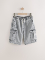 Шорты карго джинсовые для мальчика Next AC5-628, Серый