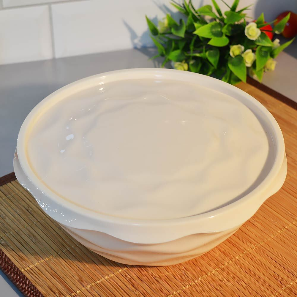 Салатник 2,5л с крышкой "Modena" (светло-бежевый)