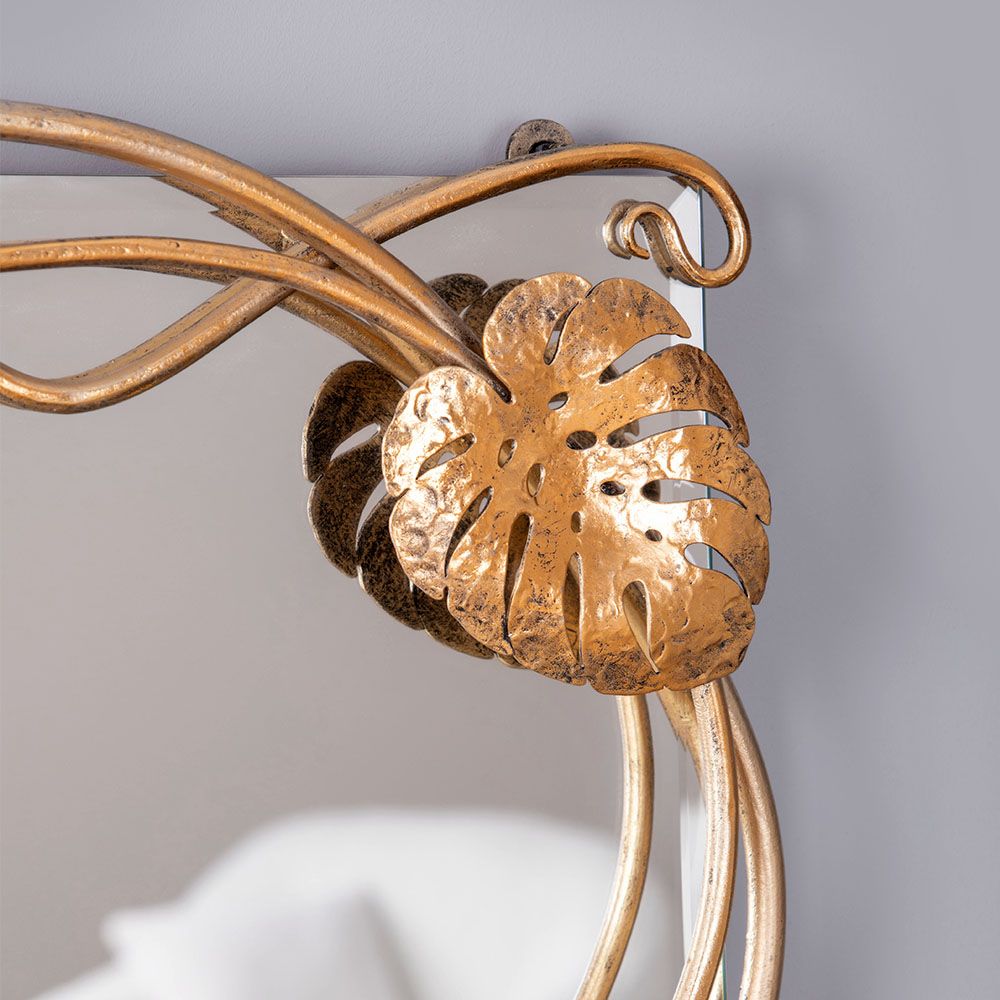 Зеркало настенное Monstera Deliciosa (Монстера) 140 Найт Амбер