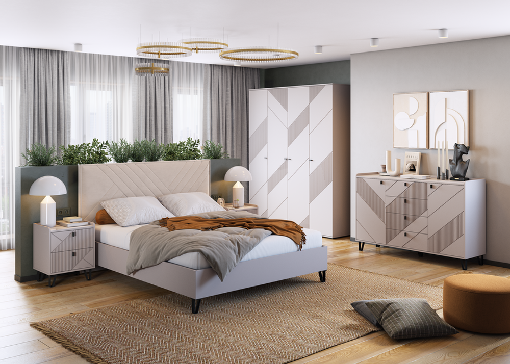 Шкаф 4-дверный "Кашемир"