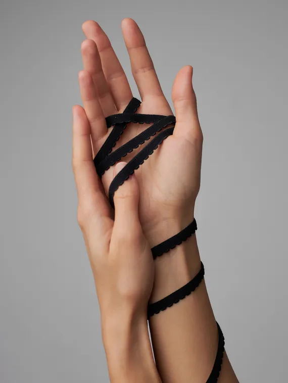 170 641/8 ОПТ Резинка отделочная Lauma Fabrics, 8 мм, черный 170