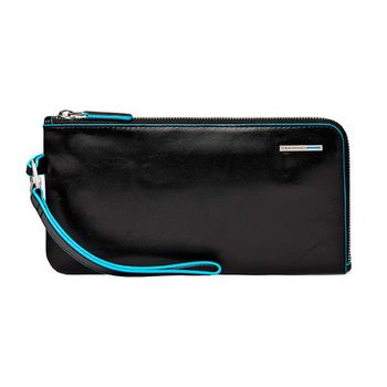 Клатч Piquadro Blue Square черный из телячьей кожи (AC2648B2/N)