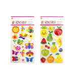 Наклейки детские Alingar, 15 см х 30 см, Eva, "Ассорти" (лягушата, космос, морские), пакет, европодвес