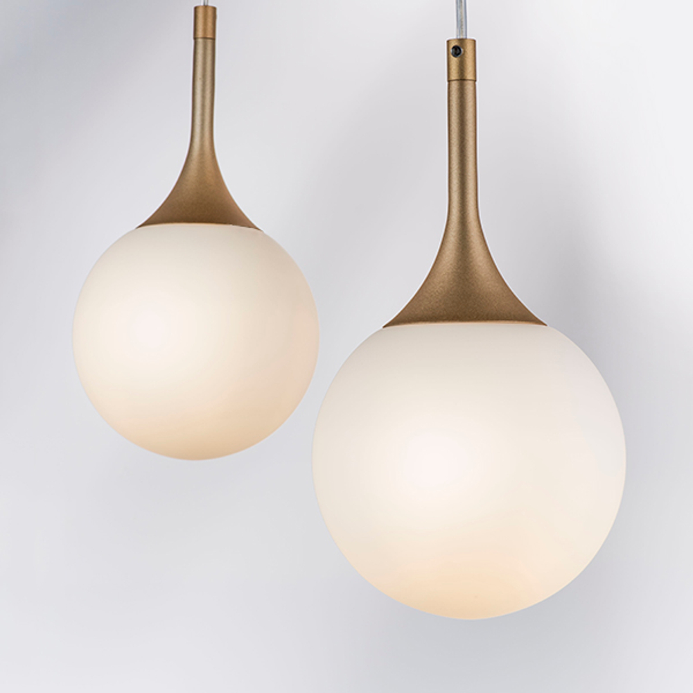 813013 Подвес GLOBO 1х40W E14 шампань/белый