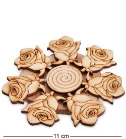 Народные промыслы ДР- 49/ 1 Подставка под горячее 110х10мм