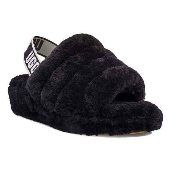 Ugg Fluff Yeah Slide 'Black'