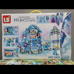 Конструктор лего LB+ Ice & Snow PRINCESS, NO.LB574 "Ледяной Замок Эльзы" с LED подсветкой, 2 фигурки, 411+ дет