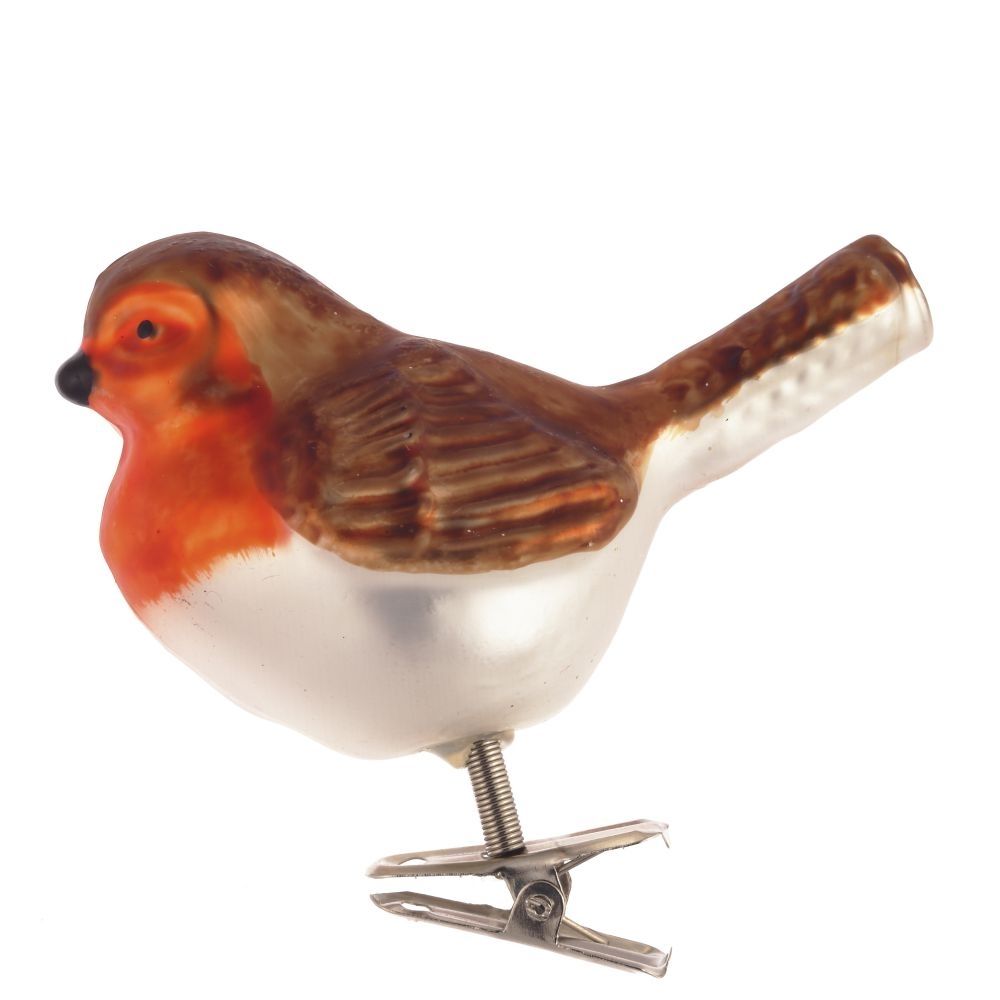 GAEM Украшение новогоднее на прищепке "Птичка", L8 W5 H8 см, 4в.