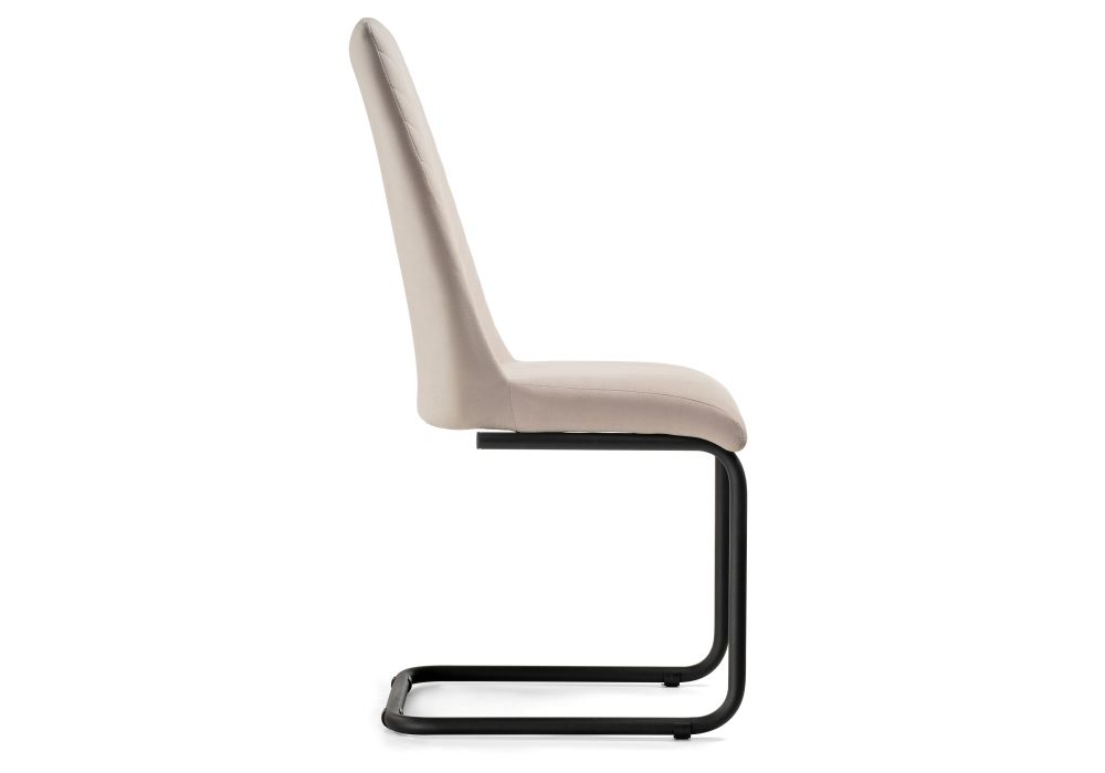 Стул на металлокаркасе Лулла бежевый / черный