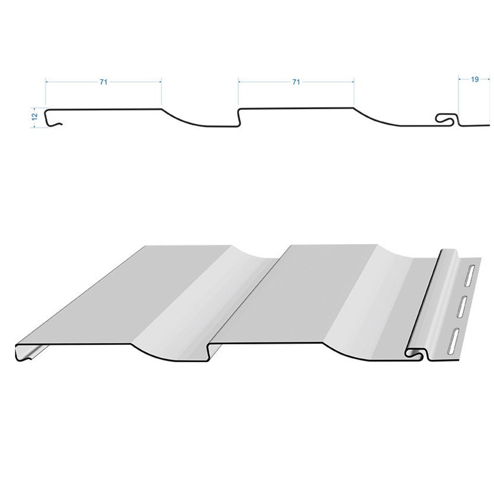 Сайдинг Docke Premium Корабельный брус D4.5D Лимон 3600 мм