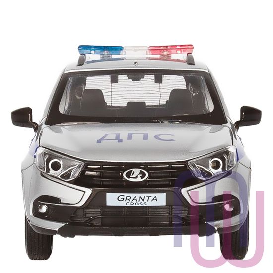 МОДЕЛЬ МАШИНЫ 1/24 LADA GRANTA CROSS ПОЛИЦИЯ СЕРЕБРЯНЫЙ