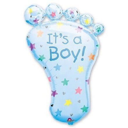 А ФИГУРА/P35 Стопа мальчика голубая