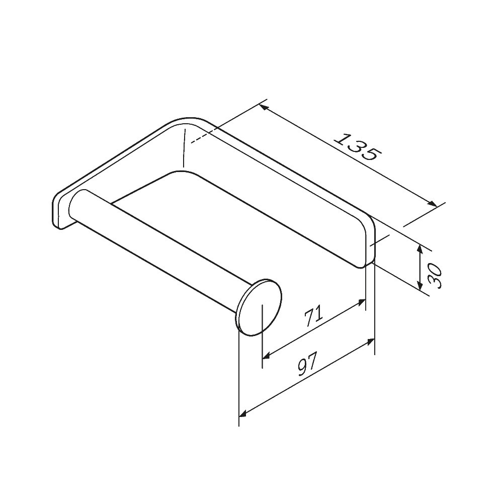 Держатель для туалетной бумаги AM.PM Inspire V2.0 A50A34122 Черный