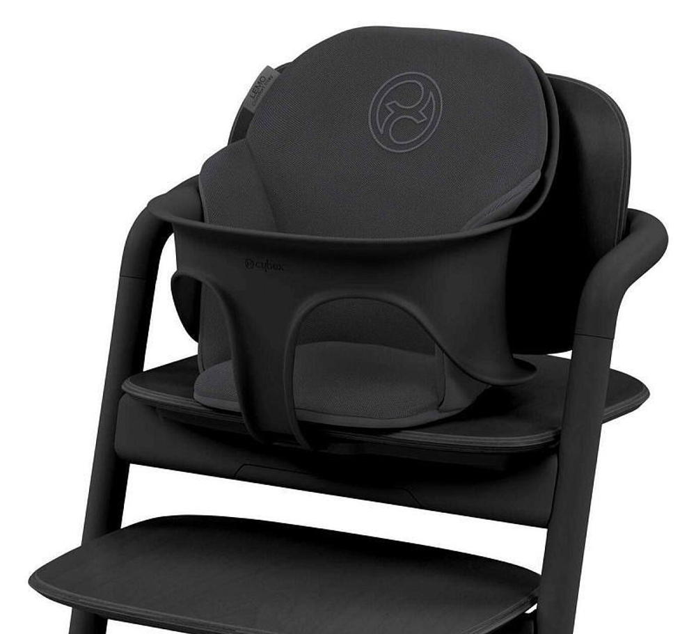 Стульчик для кормления Cybex Lemo 4 в 1 с мягкими чехлами Comfort Inlay Stunning Black/Stunning Black