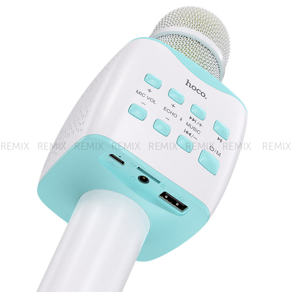 Микрофон-колонка караоке Bluetooth Hoco BK5 (Blue)