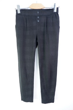 Штаны с рисунком клетки на ткани, визуально 42 рос. размер