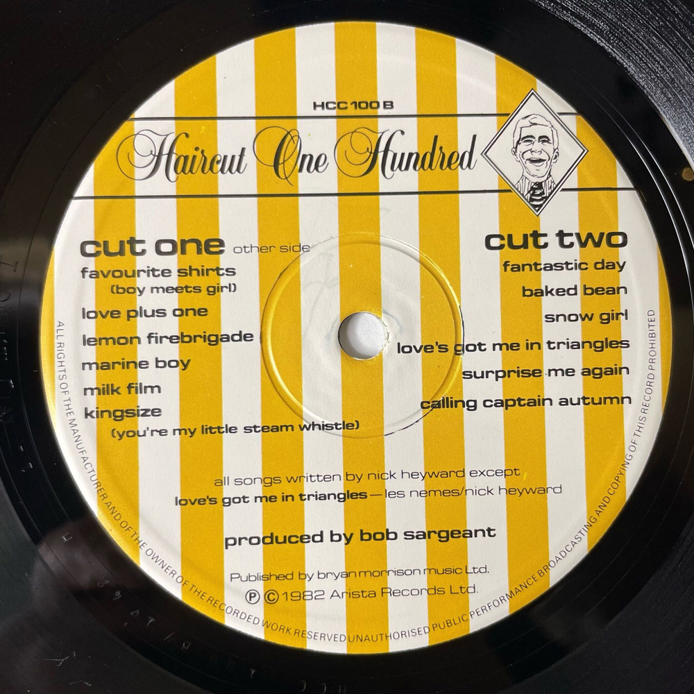 Винтажная виниловая пластинка LP Haircut One Hundred Pelican West (UK 1982)