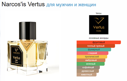 Пробник VERTUS Narcos'is 12ml (duty free парфюмерия)