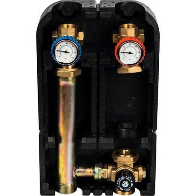 Насосная группа с термостатическим клапаном STOUT SDG-0002 - Ду25 (без насоса)