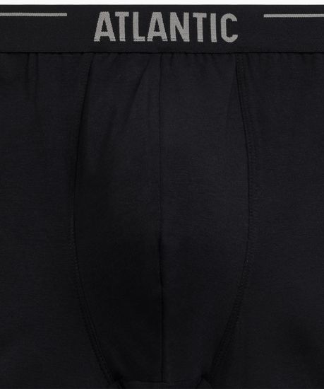 Трусы мужские боксеры (3шт), Atlantic 3MH-011, хлопок, темно-фиолетовый + черный + темный хаки