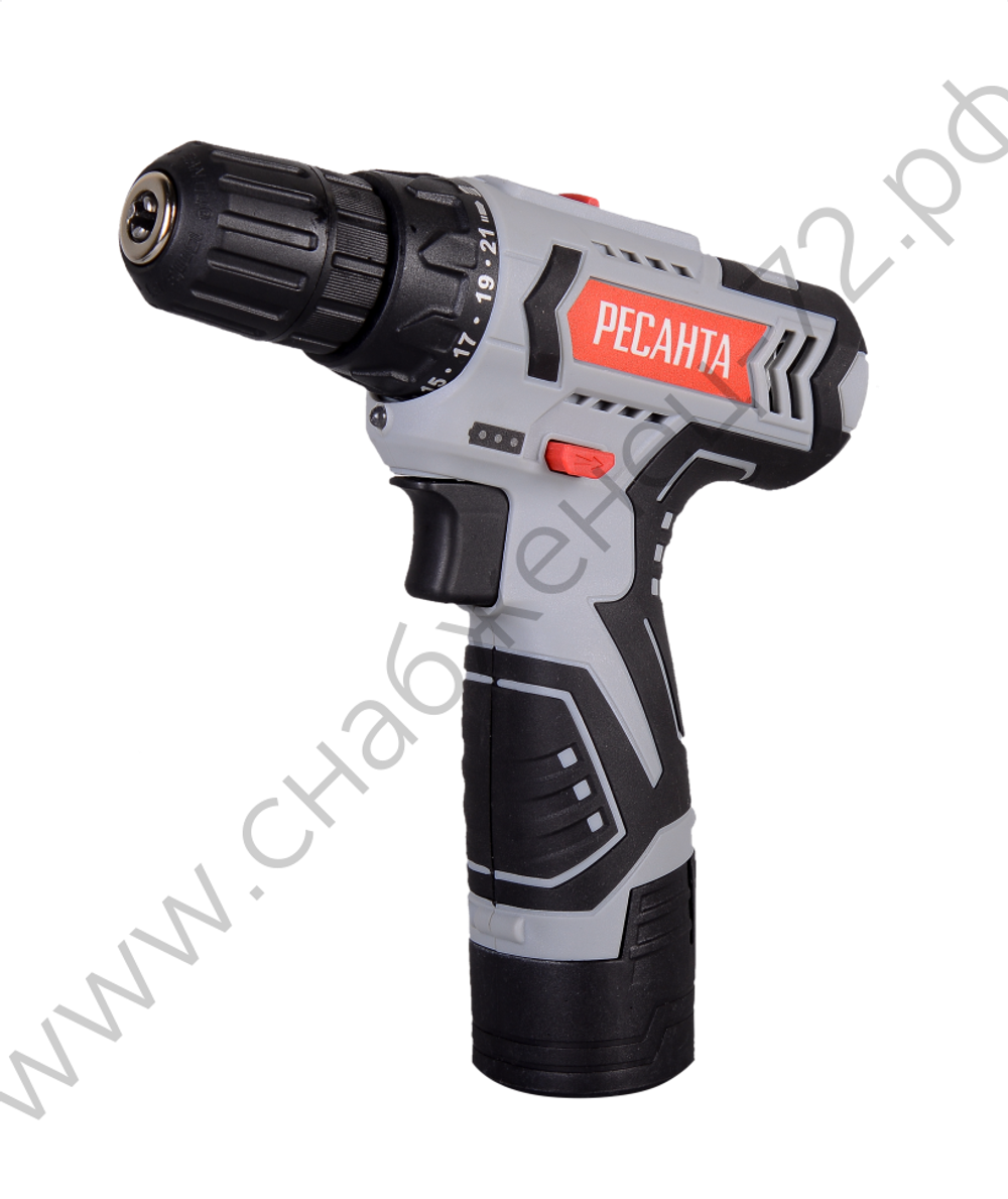 Дрель-шуруповерт аккумуляторная ДА-12-2Л Ресанта